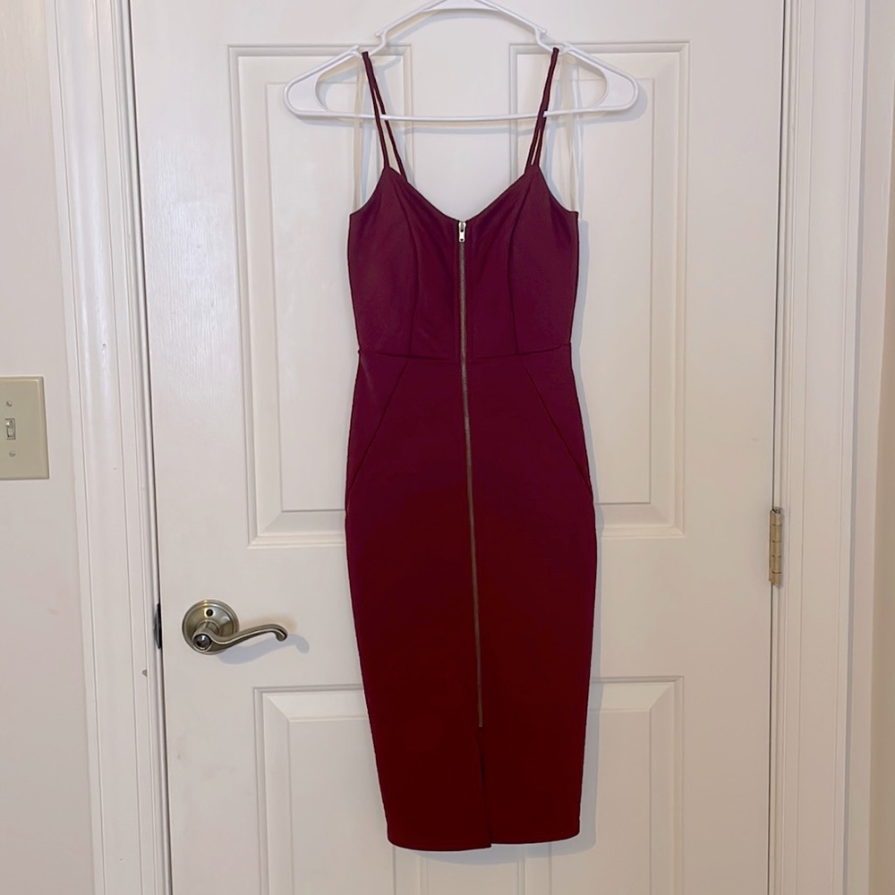 Charlotte Russe burgundy dress
